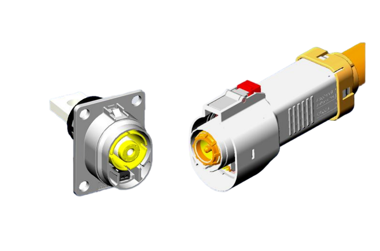Amphenol HVMC1P12FS 1 Poles High voltage 800VDC EV Metal Connectors with HVIL