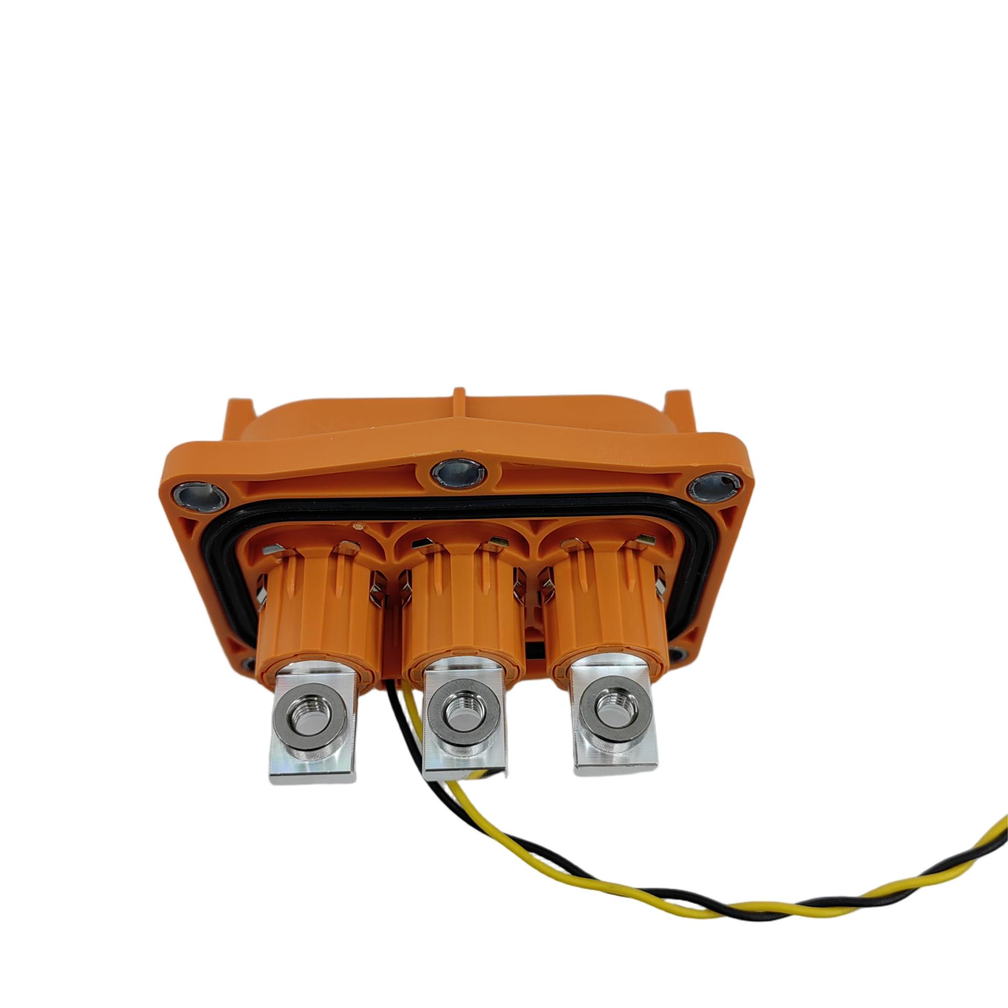 Amphenol HVC3P80MV 3 Poles High voltage 800VDC EV Connector Socket Mating HVC3P80FS with HVIL