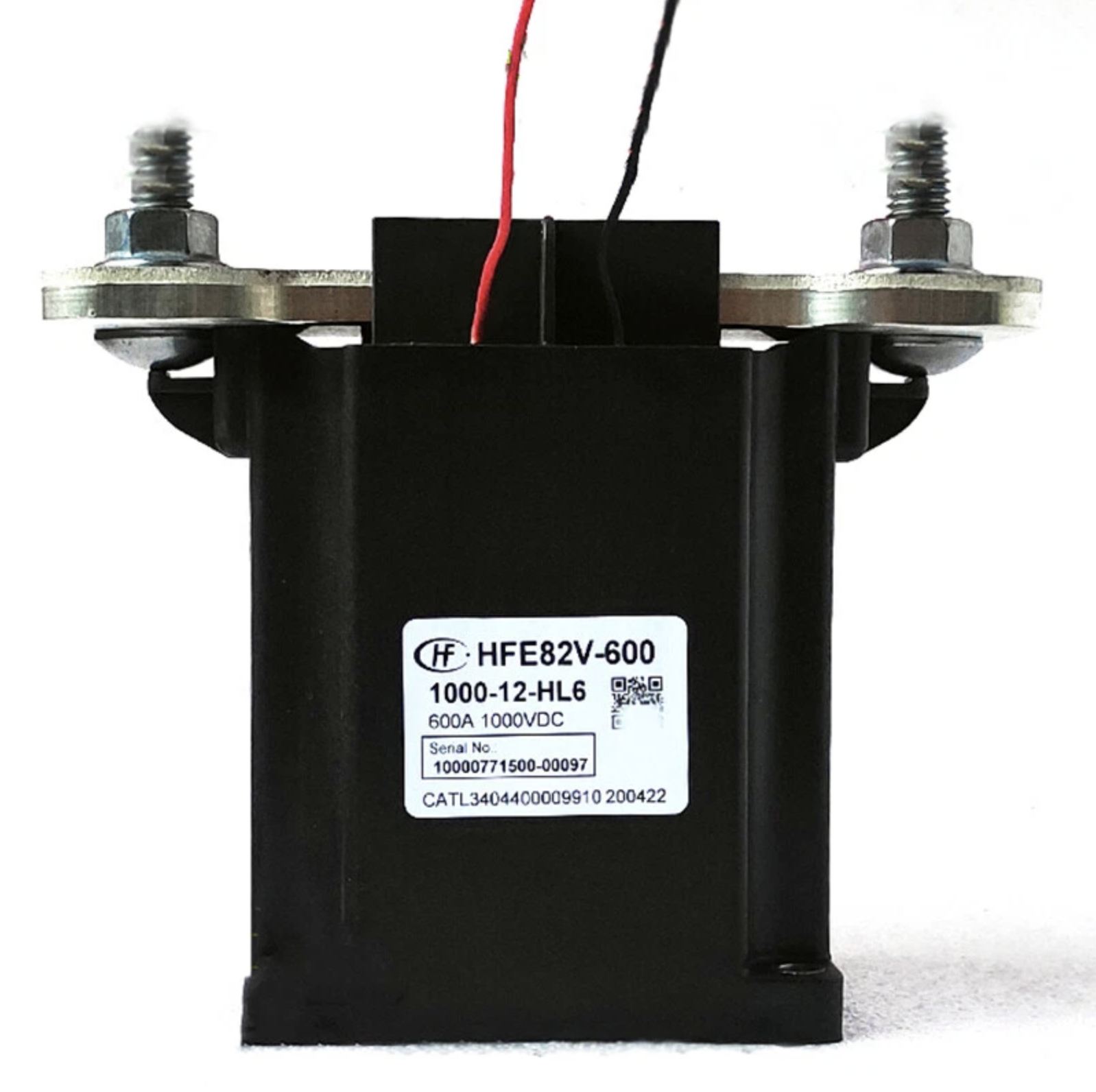 Hongfa DC Relay HFE82V-600 Series Contactor Load Voltage 750/1000 Vdc 600A Coil Voltage 12/24 Vdc