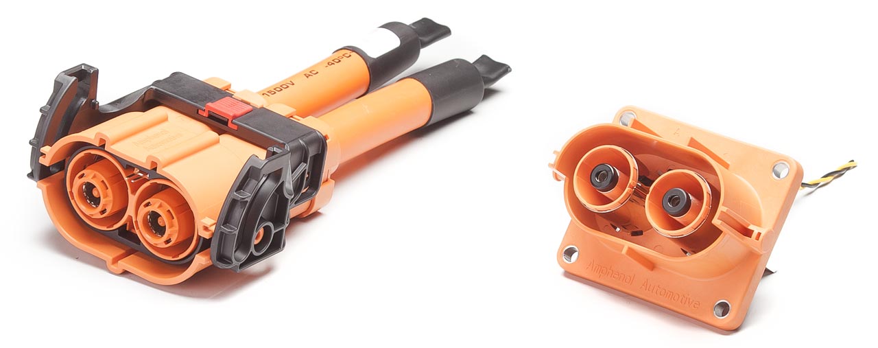 Amphenol HVC2P10 High voltage 1000VDC Connectors with HVIL