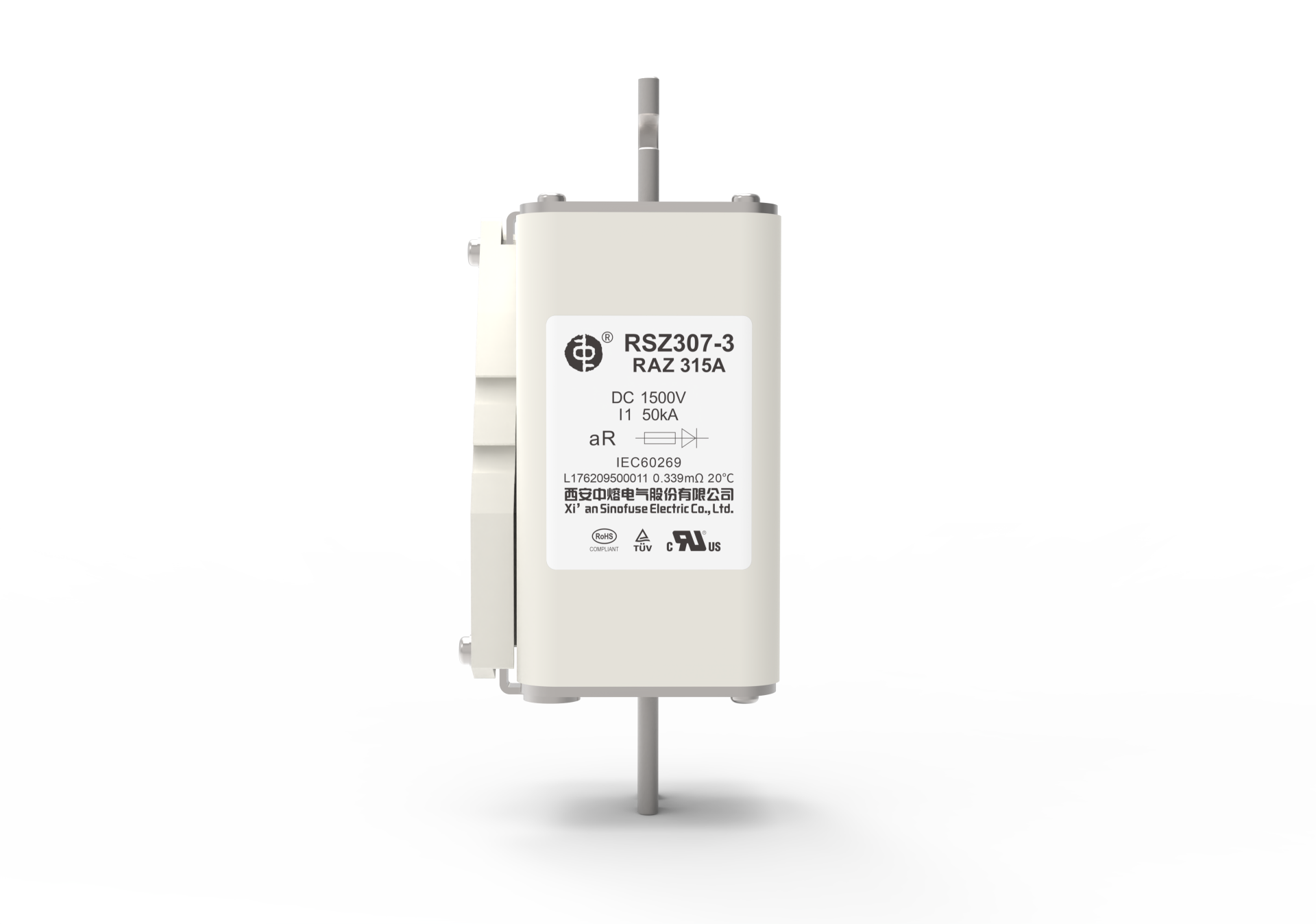 Sinofuse RSZ307-3-RAZ 1500V 100A-450A Square High Voltage Fuse