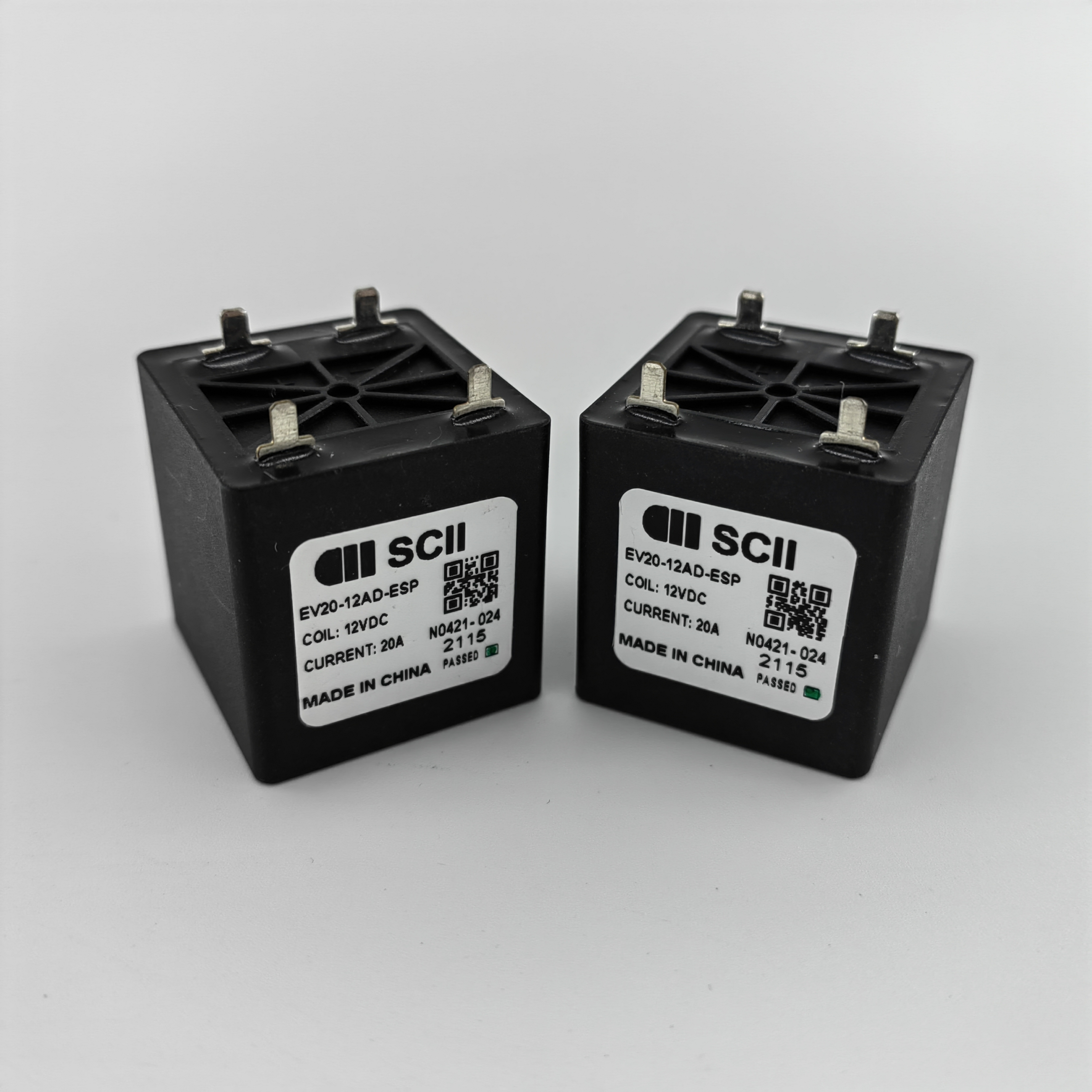 SCII EV20(-E) Series DC Contactor Load Voltage 750VDC 20A Coil Voltage 12VDC