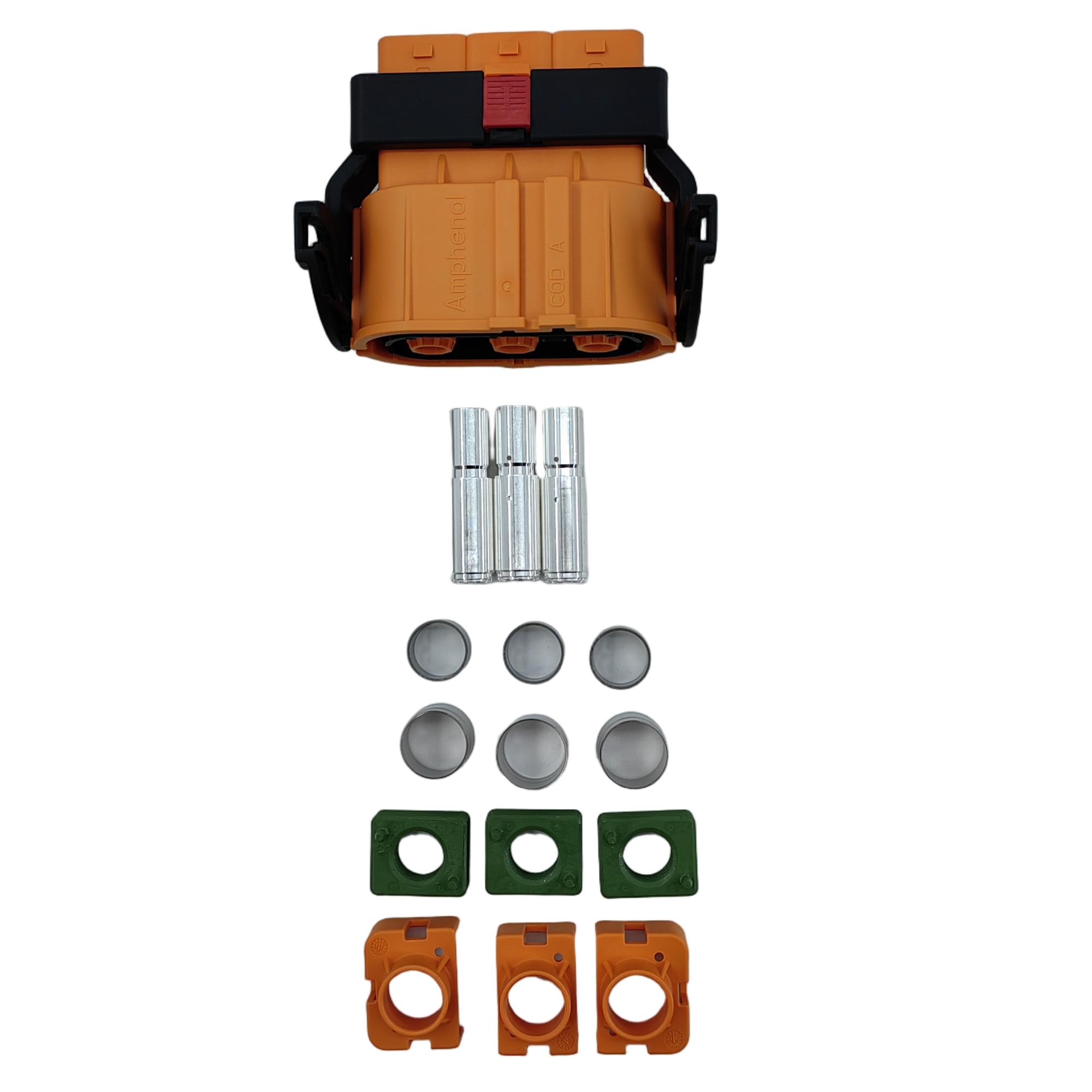 Amphenol HVC3P80 3 Poles High voltage 800VDC EV Connectors with HVIL