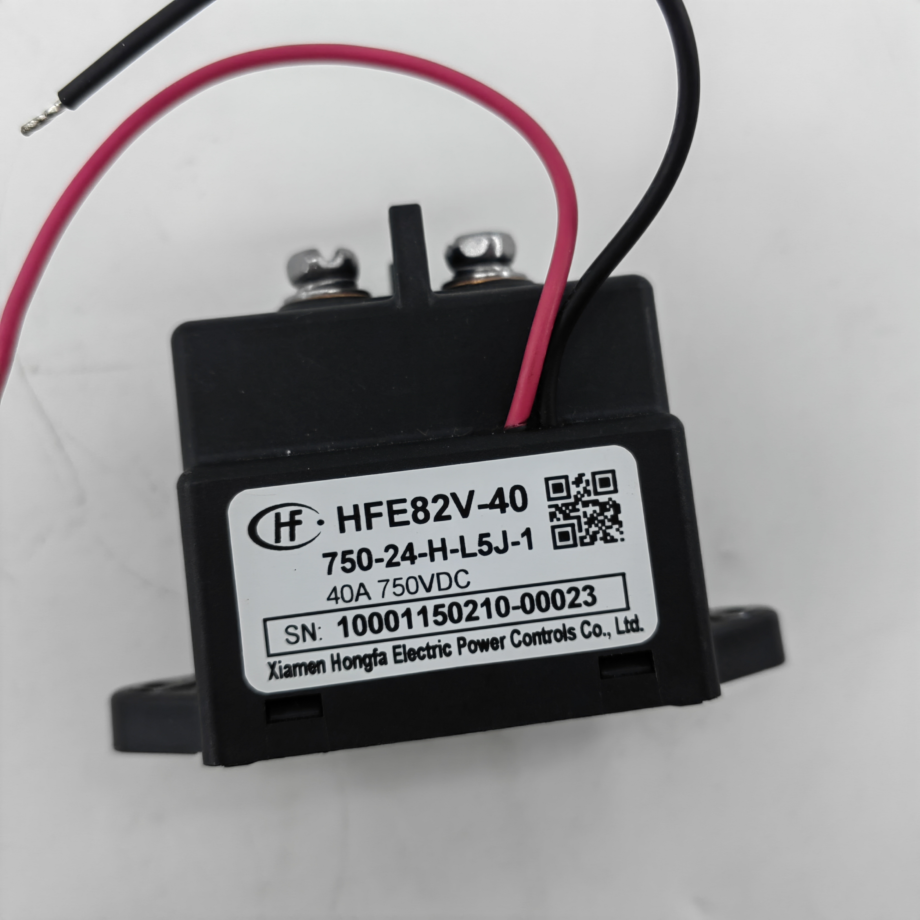 Hongfa DC Relay HFE80V-40C Rating 450/750 Vdc Coil 12/24 Vdc