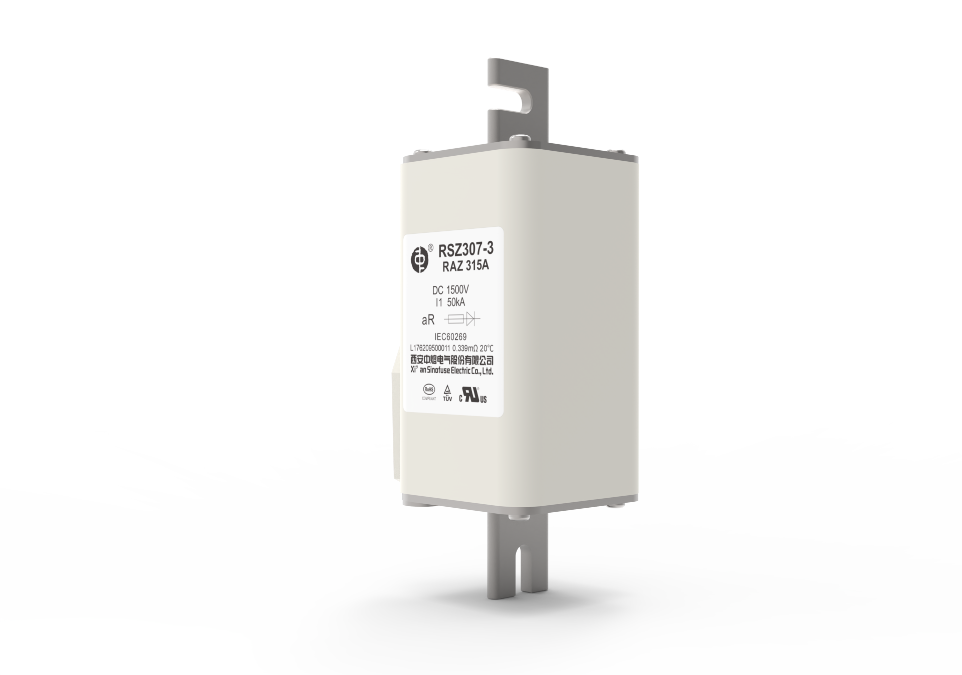 Sinofuse RSZ307-3-RAZ 1500V 100A-450A Square High Voltage Fuse