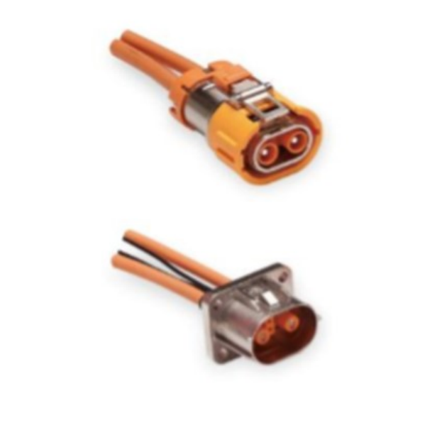 Amphenol HVMC2P24FS 2 Poles High voltage 1000VDC EV Metal Connectors with HVIL