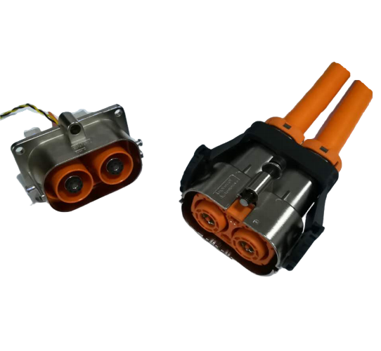 Amphenol HVMC2P14FS 2 Poles High voltage 1000VDC EV Metal Connectors with HVIL