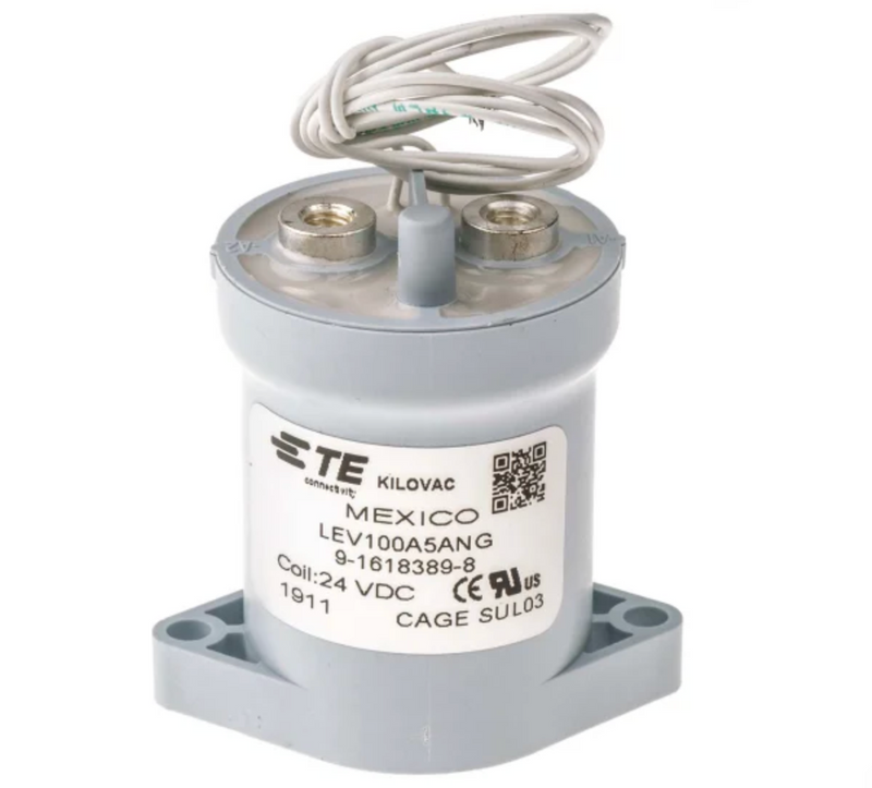TE DC Contactors LEV100 Series Contacts Rated 900Vdc 100A coil 12V 24V 48V