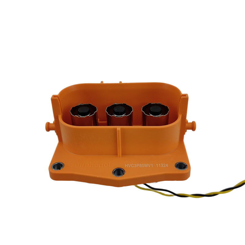 Amphenol HVC3P80MV 3 Poles High voltage 800VDC EV Connector Socket Mating HVC3P80FS with HVIL